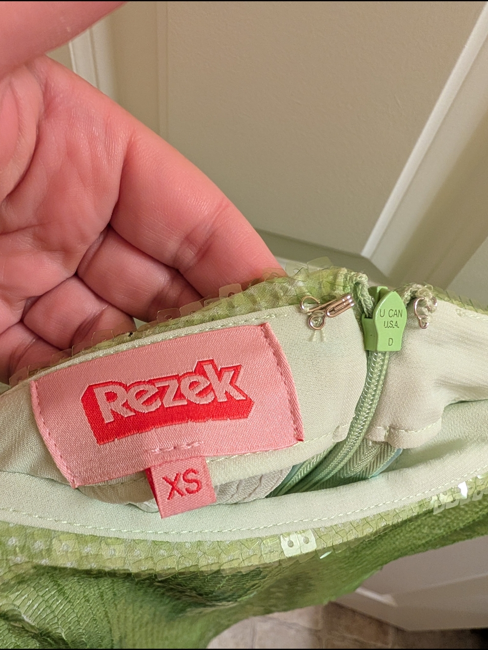 Rezek Studio Mint Sparkle Skirt - Picture 5 of 7